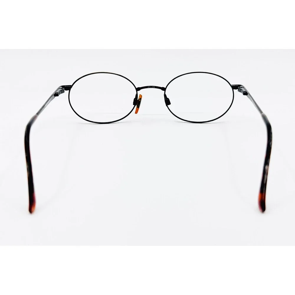 Savy Eyes Eyeglasses Mens Black Bronze MOD 88 DA/AG 135 Round Oval 49-20-135